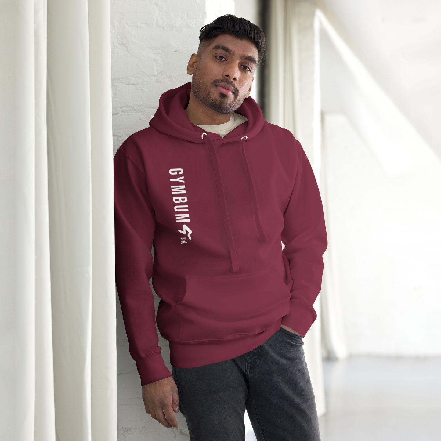 The GymbumUK Long Logo Gender Neutral Pullover Hooded top
