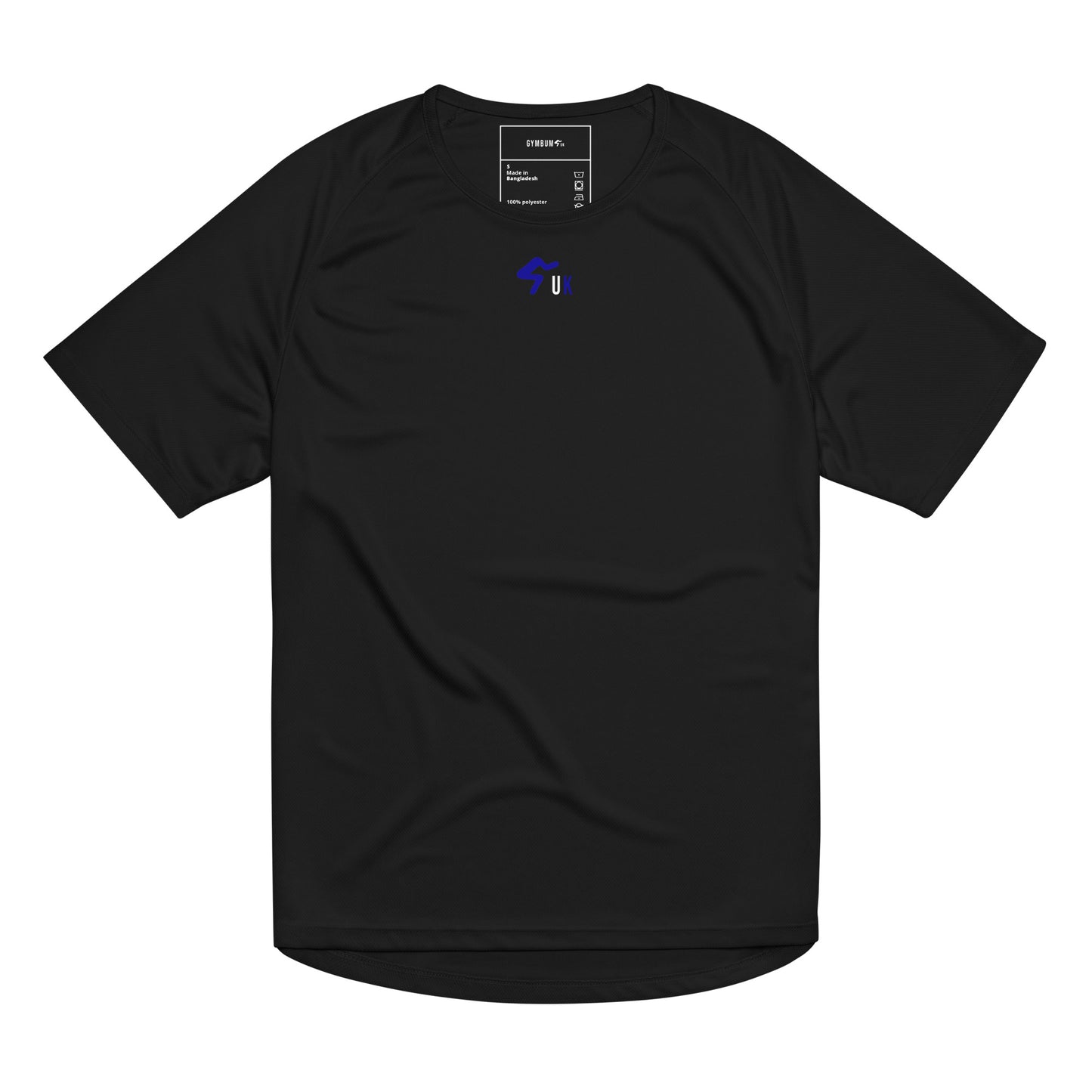 The Gymbum UK Blue & White logo QuickDry T-Shirt