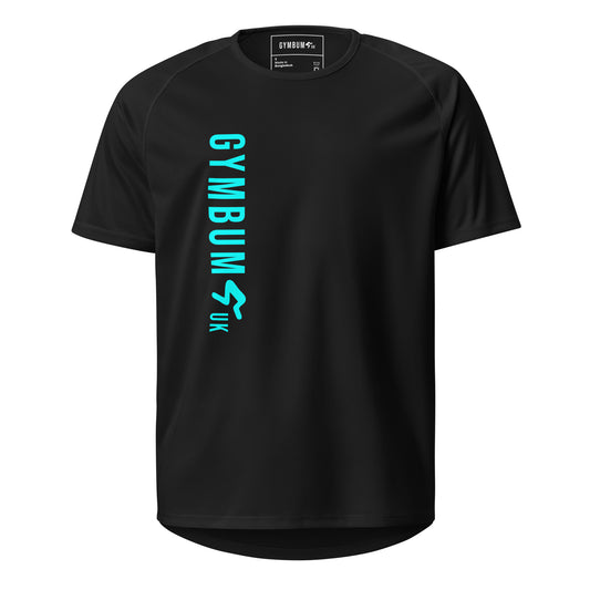 The GymbumUK Aqua Long Logo Flex QuickDry Performance T-Shirt