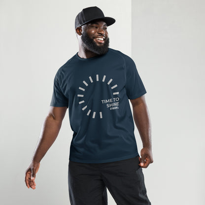 The Gymbum UK QuickDry Time To Shine Men's Performance Sport T-Shirt - Moisture-Wicking Gym Shirt
