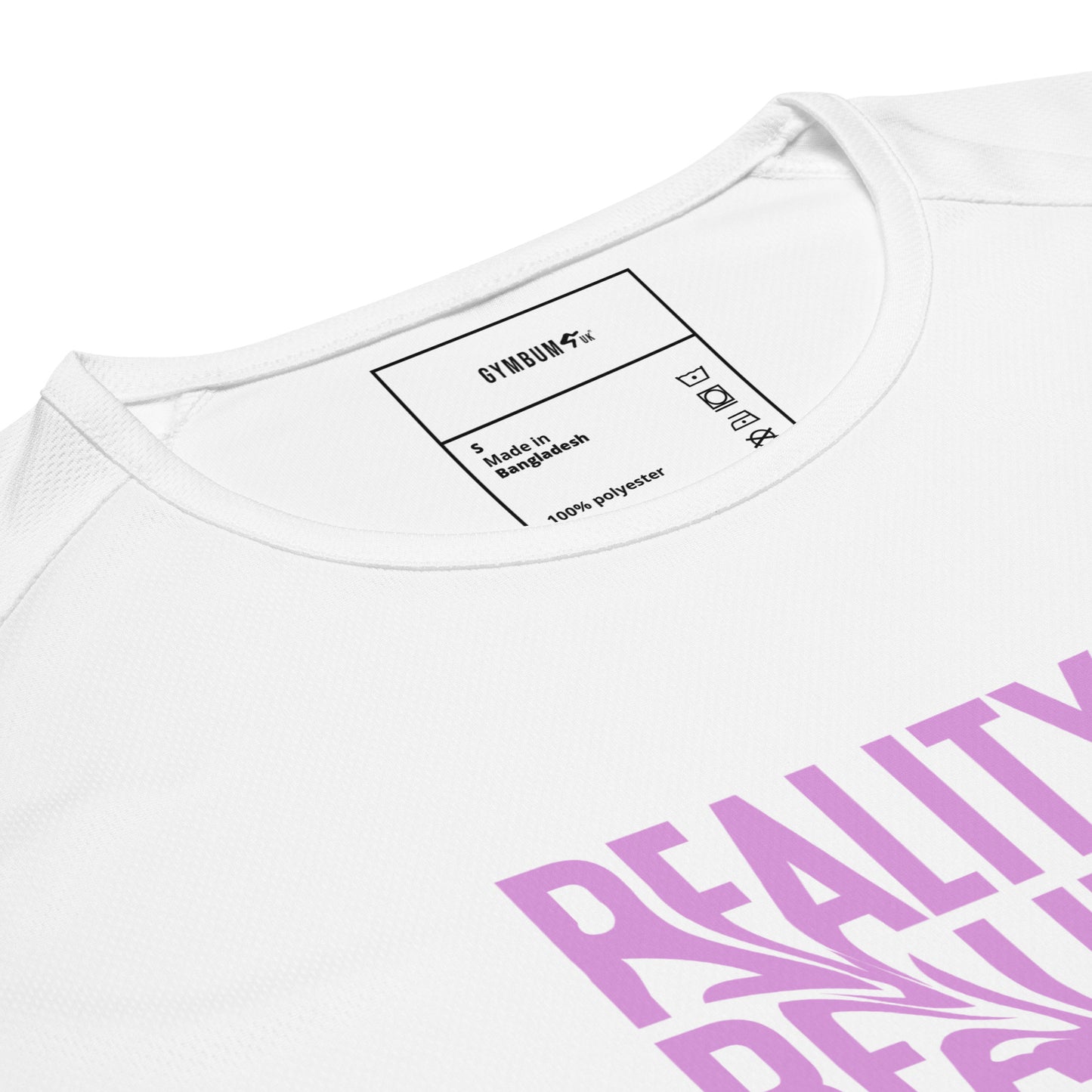 The Gymbum UK QuickDry Reality Unisex Performance T-Shirt