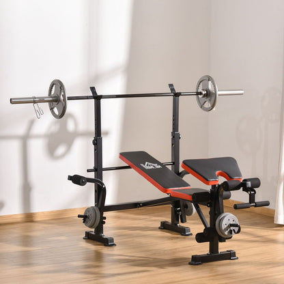 HOMCOM Adjustable Weight Training Bench Gym Fitness Lifting 24000 g Black