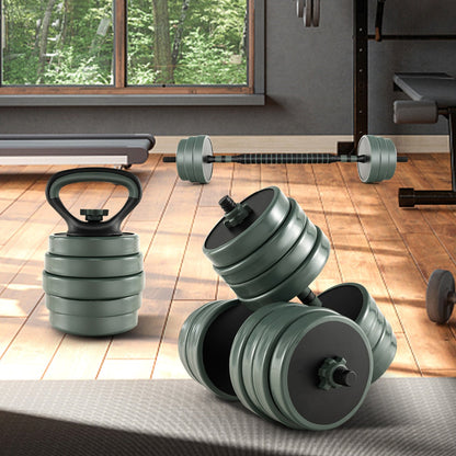 4-in-1 Weight Set with Dumbbells and Barbells