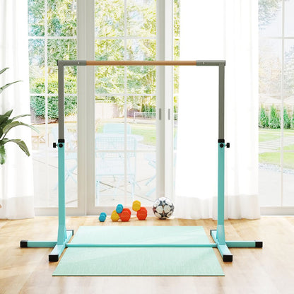 HOMCOM Adjustable Kids Gymnastics Bar Horizontal Training Steel