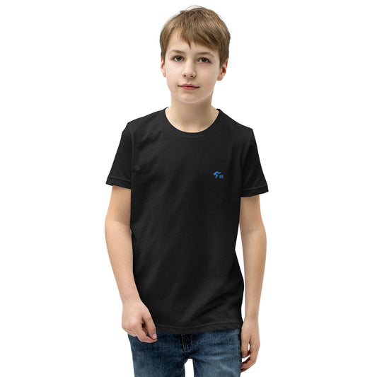 The Gymbum UK Embroidered GUK Aqua Logo Youth Short Sleeve T-Shirt